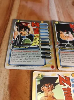 Dragon Ball Z Card Set of 3 BARDOCK Lvl 1-3 CP22 CP23 CP24 Promo Capsule Corp - Image 4