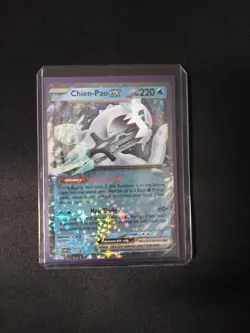 Pokemon Scarlet and Violet Chien-Pao EX Black Star Promo Holo Card 030 - Image 1