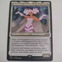 1x (246) Solaflora, Intergalactic Icon - SHOWCASE MTG Unfinity NM Magic Regular - Image 1