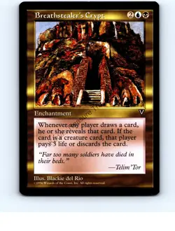 Breathstealer's Crypt Multi Rare Visions MTG NP Near Mint or Better - Image 1