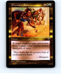 Prismatic Boon Mult Uncommon Mirage MTG NP Near Mint or Better - Image 1