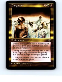 Purgatory Multi Rare Mirage MTG NP Near Mint or Better - Image 1