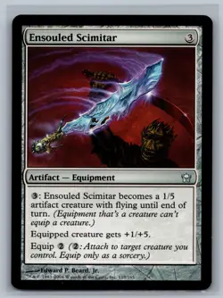 Magic The Gathering Fifth Dawn Ensouled Scimitar #119/165 MTG TCG CCG - Image 1