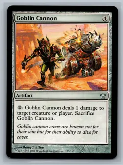 Magic The Gathering Fifth Dawn Goblin Cannon #125/165 MTG TCG CCG - Image 1