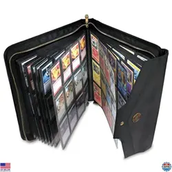 ENHANCE 12-Pocket Trading Card Binder - Holds 624 Cards for Pokemon, MTG, YuGiOh - Image 1
