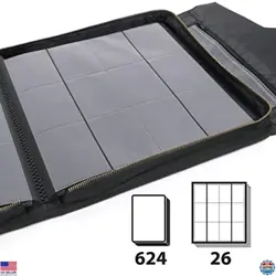 ENHANCE 12-Pocket Trading Card Binder - Holds 624 Cards for Pokemon, MTG, YuGiOh - Image 2