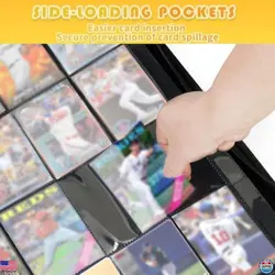 1000+ Pocket Trading Card Binder - 16-Pocket Ringless Album for TCG, MTG, Sports - Image 3