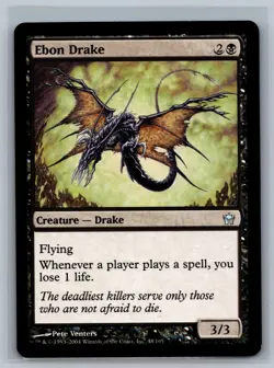 Magic The Gathering Fifth Dawn Ebon Drake #48/165 MTG TCG CCG - Image 1