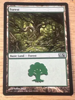 MTG - M14 - Forest - #246 - Lightly Played - Image 1