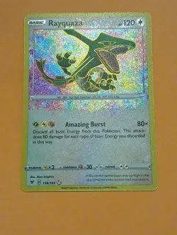 Pokemon Sword & Shield Vivid Voltage Rayquaza 138/185 Amazing Rare - Image 3