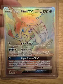 Pokemon TCG Tapu Fini GX Full Art Hyper Rare 152/147 - Burning Shadows - Image 1