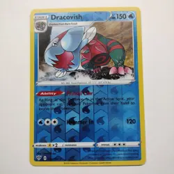 Pokemon TCG - Reverse Holo Dracovish 53/189 - Darkness Ablaze 2020 NM - Image 1