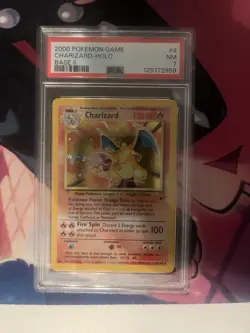 Charizard Pokemon 2000 Holo Base Set 2 II 4/130 PSA 7 🔥 - Image 2