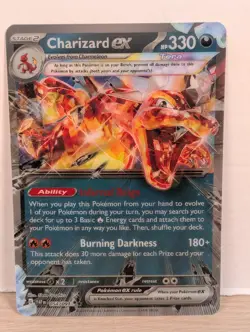 Charizard ex 054/091 Box Exclusive Promo Pokemon Jumbo Lenticular - Image 1