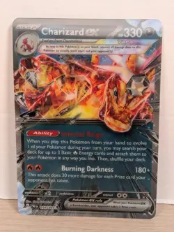 Charizard ex 054/091 Box Exclusive Promo Pokemon Jumbo Lenticular - Image 1