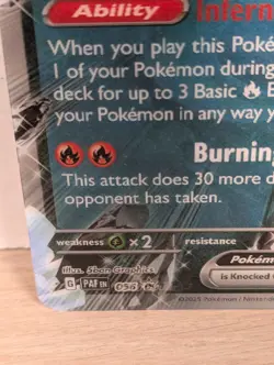 Charizard ex 054/091 Box Exclusive Promo Pokemon Jumbo Lenticular - Image 4