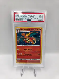 Pokemon Special Delivery Charizard SWSH075 Holo Black Star Promo PSA 9 - Image 1