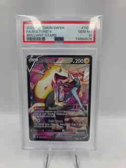 PSA 10 Boltund V TG13/TG30 - Brilliant Stars Pokemon Trainer Gallery Sonia - Image 1