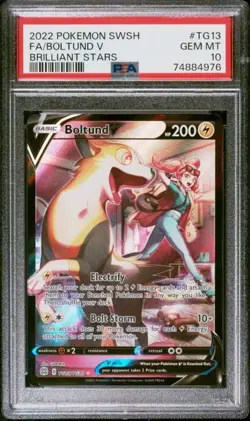 PSA 10 Boltund V TG13/TG30 - Brilliant Stars Pokemon Trainer Gallery Sonia - Image 3