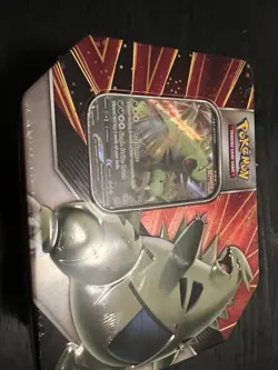 Pokemon TCG Tyranitar V Strikers Tin 5 Booster Packs Factory Sealed English 820650809552 - Image 1