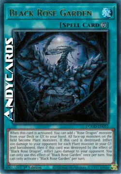 BLACK ROSE GARDEN • (Giardino Rosa Nera) • Ultra R • DOOD EN055 • 1Ed • Yugioh! - Image 1