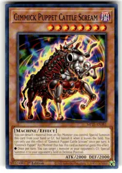 Yugioh - Gimmick Puppet Cattle Scream - MP25-EN381 - Common - NM/M - Image 1