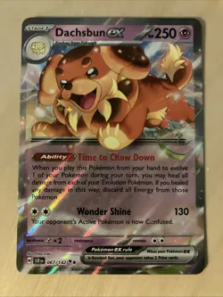 Pokemon Card Dachsbun EX 067/142 Ultra Rare Stellar Crown S&V NM ⭐99p Start⭐ - Image 1