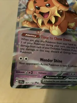 Pokemon Card Dachsbun EX 067/142 Ultra Rare Stellar Crown S&V NM ⭐99p Start⭐ - Image 2
