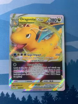 Dragonite VSTAR 50 Pokemon Go Holo Full Art Pokemon TCG English Card - Image 1