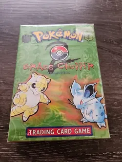 SEALED Pokemon Card Base Set 2, Grass Chopper Theme Deck WOTC 1999-2000 - Image 1