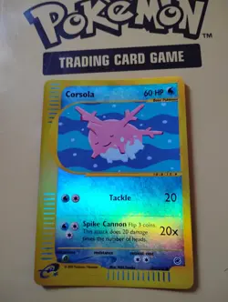 Pokemon Card TCG Corsola 102/165 Expedition Reverse Holographic Rare Near Mint - Image 1