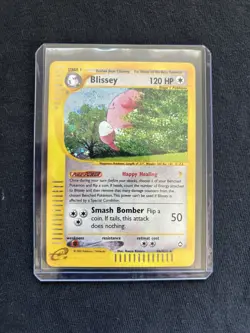 Blissey Holo Rare H6/H32 Aquapolis WoTC Pokemon Card 2002 E-Reader LP - Image 1