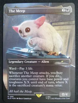 The Meep Borderless Foil - SLD - Mtg Card #4MI - Image 1
