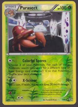 Parasect Reverse Holo XY Generations 7/83 Pokemon Trading Card TCG - Image 1