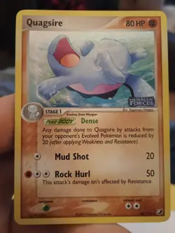 Pokemon Cards Ex Unseen Forces Quagsire 44/115 & Houndour 60/115 Reverse Holo - Image 4