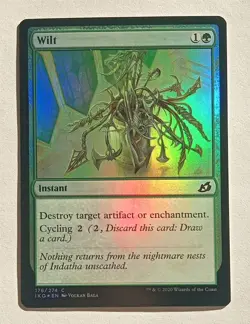 Magic MTG - Wilt (Foil) - Ikoria Lair of Behemoths - NM - Image 1
