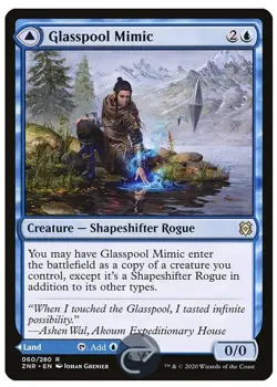 NM Foil Glasspool Mimic, MTG, Zendikar Rising, Magic the Gathering, 60 - Image 1