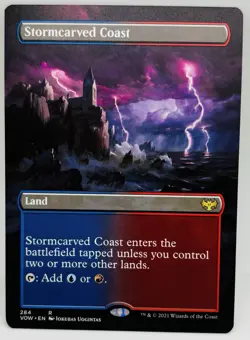 MTG Stormcarved Coast (Borderless) Innistrad: Crimson Vow Regular - Image 1