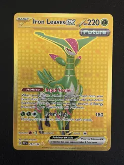 Pokemon TCG 2024 Iron Leaves ex 213/162 Sv05: Temporal Forces Holo NM - Image 1