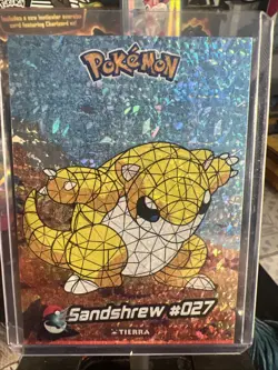Sandshrew #27 - Cracked Ice Holo - Crystal Collection 2024 - Pokemon Card - Image 1