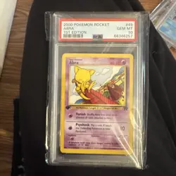 2000 Pokemon 1st Edition PSA 10 (GEM MINT) Rocket Abra #49 - Image 1