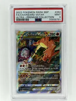 2022 Pokemon Charizard VStar Ultra Premium Collection #SWSH262 PSA MINT 9 - Image 1