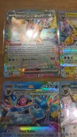 Double Rare Eevee evolution Collection Pokemon TCG Indonesia Terastal Festival - Image 2
