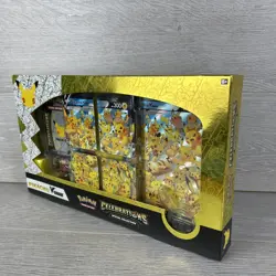 Pokemon TCG Celebrations 25th Anniversary Pikachu V UNION Collection Box Sealed! - Image 3