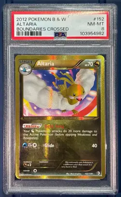 2012 POKEMON B&W BOUNDARIES CROSSED #152 ALTARIA PSA 8 NM-MT - Image 1