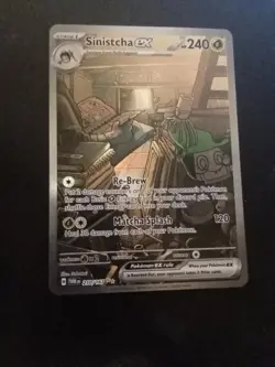 Sinistcha ex 210/167 Sv06: Twilight Masquerade Holo Pokemon Art Rare Near Mint - Image 1