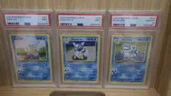 2023 POKEMON CLB EN SQUIRTLE WARTORTLE BLASTOISE PSA 10 - Image 1