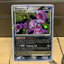 Pokemon Drapion Lv.x 123/127 Holo Rare SWIRL platinum Vintage Ex Gx - Image 1