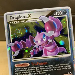 Pokemon Drapion Lv.x 123/127 Holo Rare SWIRL platinum Vintage Ex Gx - Image 2