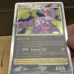 Pokemon Drapion Lv.x 123/127 Holo Rare SWIRL platinum Vintage Ex Gx - Image 3